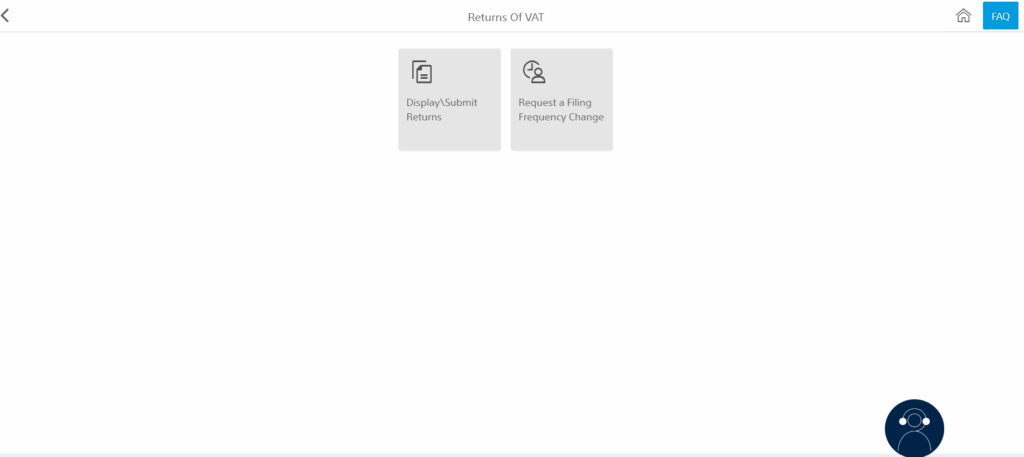 Screenshot for descriptive purposes VAT Filing via ZATCA Portal